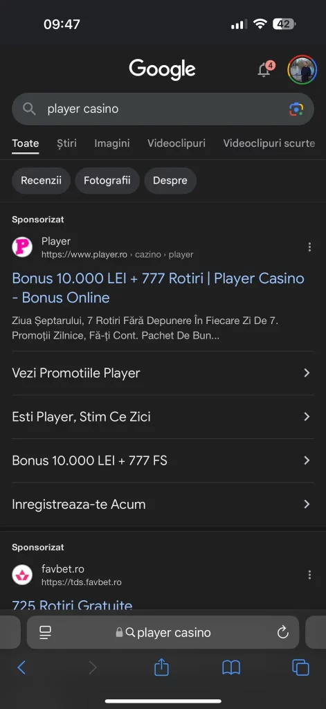 Există o aplicație mobilă Player