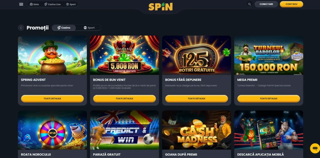 Spin.ro bonus