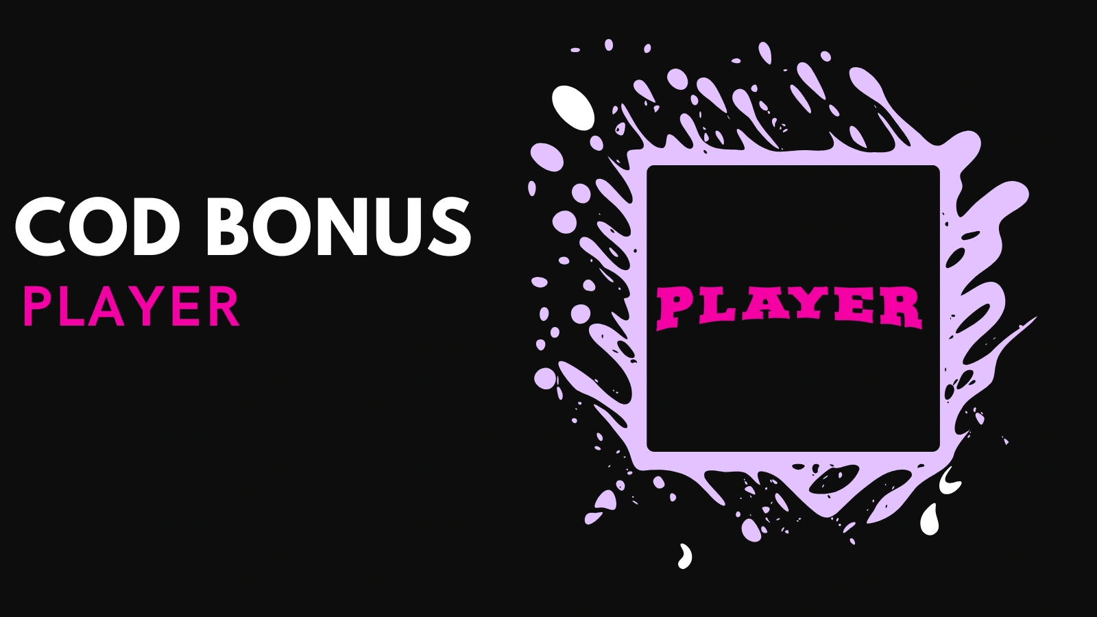 Cod bonus Player