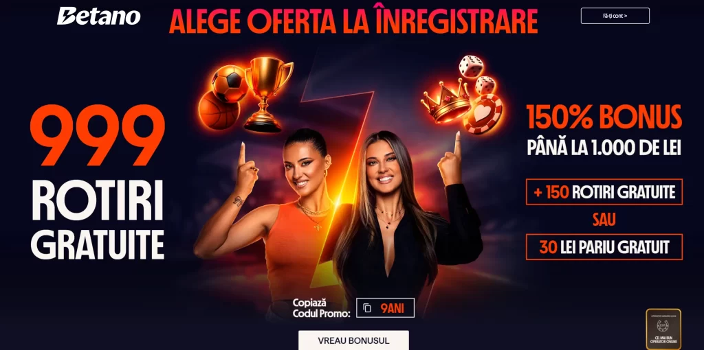Bonus de bun venit Betano