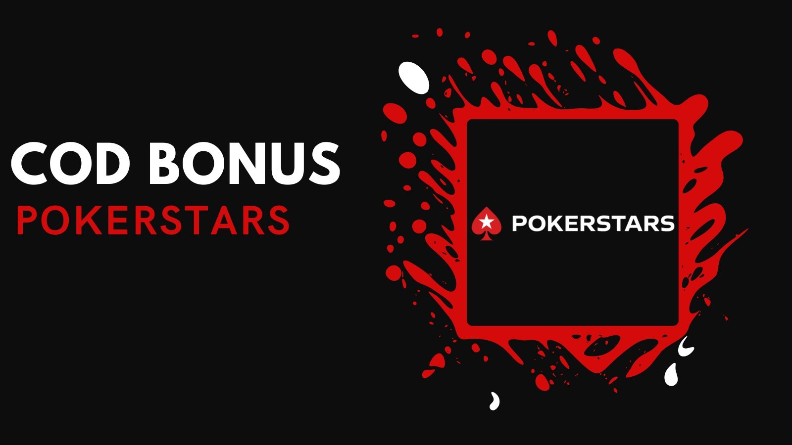 Cod bonus Pokerstars