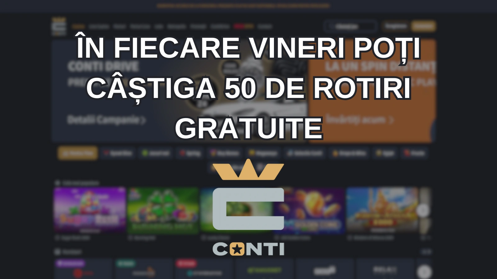 În fiecare vineri poți câștiga 50 de rotiri gratuite