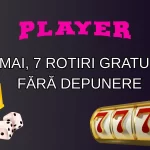 Obține astăzi, 7 mai, 7 rotiri gratuite fără depunere la Player Casino