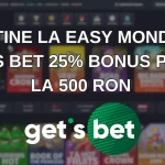 Obține la Easy Monday Gets Bet 25% bonus până la 500 RON