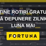 Obține rotiri gratuite fără depunere zilnic, în luna mai, la Fortuna Drop