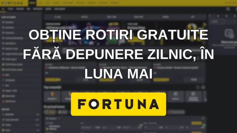 Obține rotiri gratuite fără depunere zilnic, în luna mai, la Fortuna Drop
