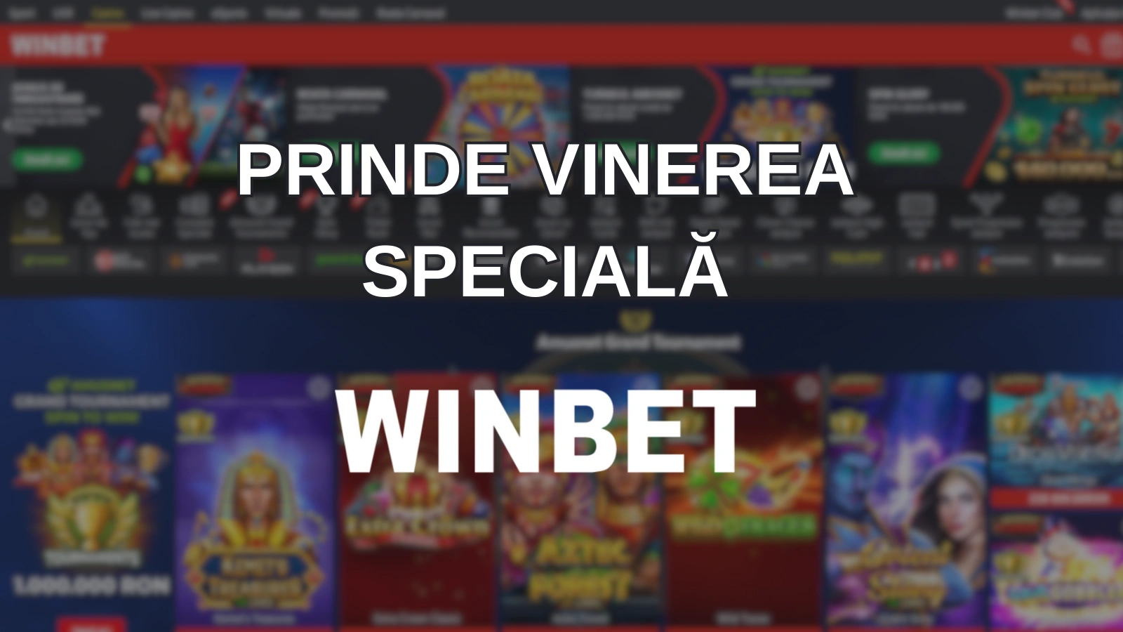 Prinde vinerea specială la Winbet
