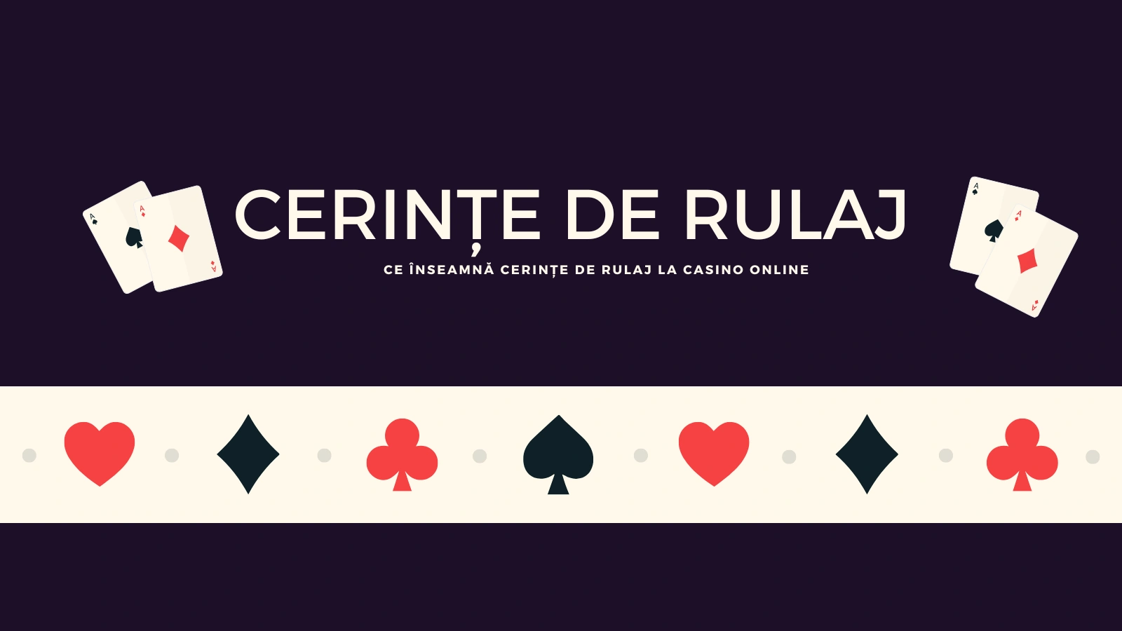 cerințe de rulaj