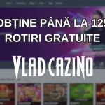 obține până la 125 rotiri gratuite