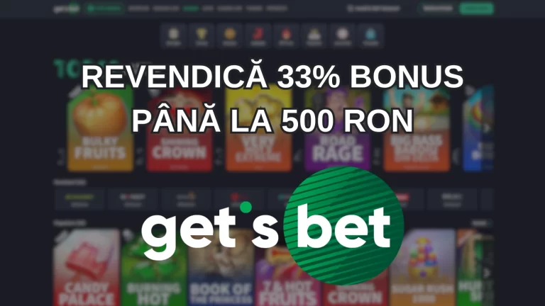 revendică 33% bonus până la 500 RON