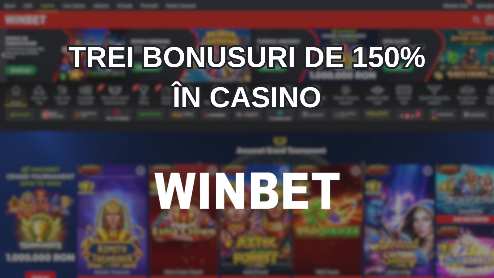 trei bonusuri de 150% în casino