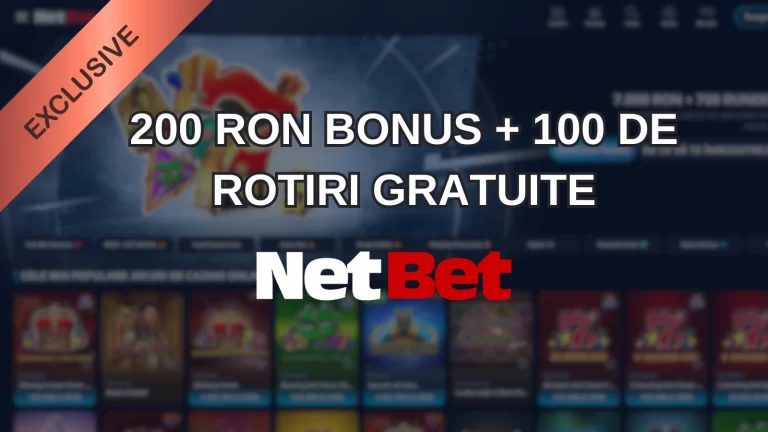 200 RON bonus + 100 de rotiri gratuite