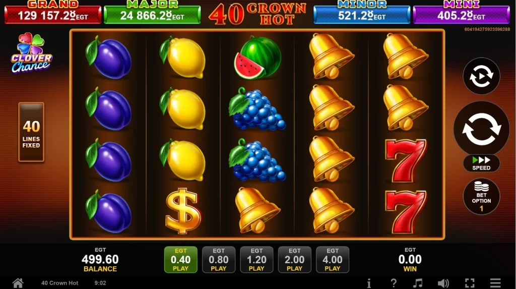 40 Crown Hot Clover Chance Demo Gratis Online