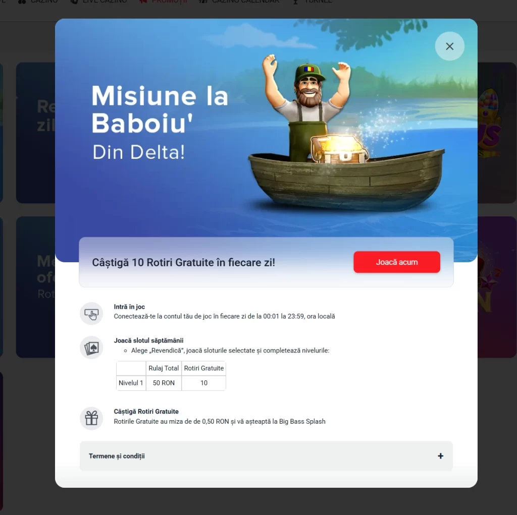Cum vei câștiga 10 rotiri gratuite la Winmasters Casino