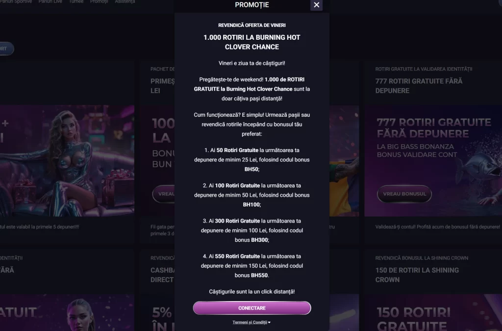 Începe weekendul cu 1000 de rotiri gratuite în acest bonus Player Casino