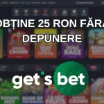Obține 25 RON fără depunere