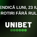 Revendică luni, 23 iunie, 30 rotiri fără rulaj