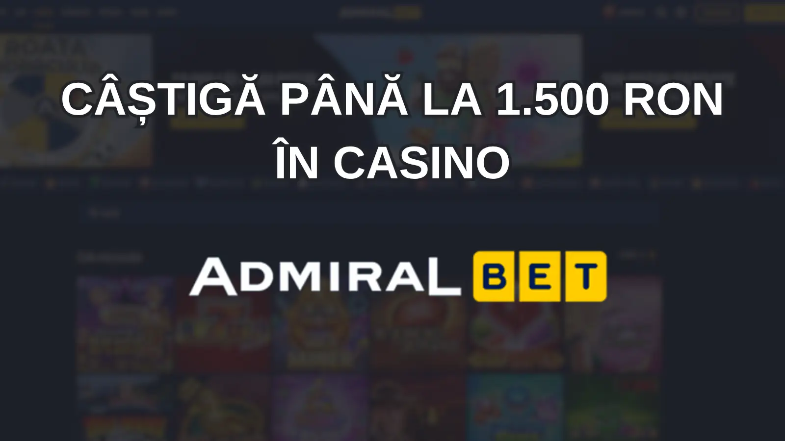 câștigă până la 1.500 RON în casino