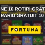 obține 10 rotiri gratuite sau pariu gratuit 10 RON