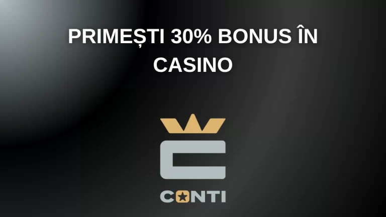 primești 30% bonus în casino
