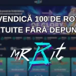 revendică 100 de rotiri gratuite fără depunere