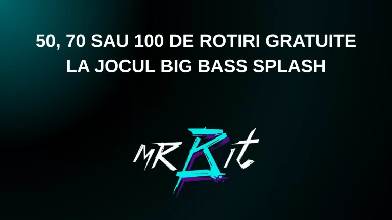 50, 70 sau 100 de rotiri gratuite la jocul Big Bass Splash