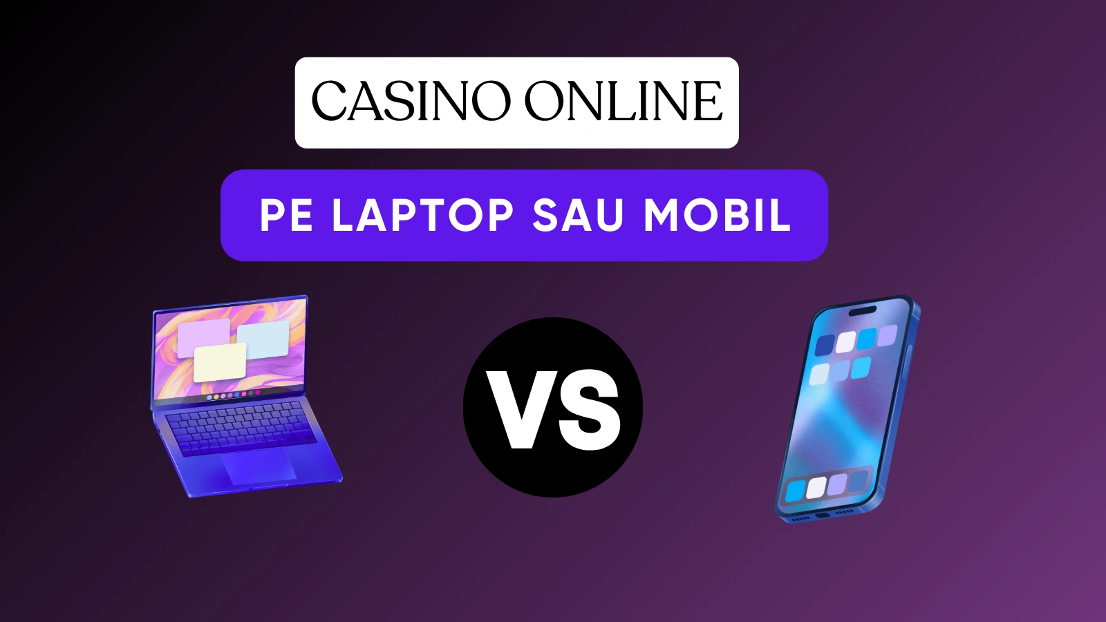 Cazinou pe mobil sau pe laptop