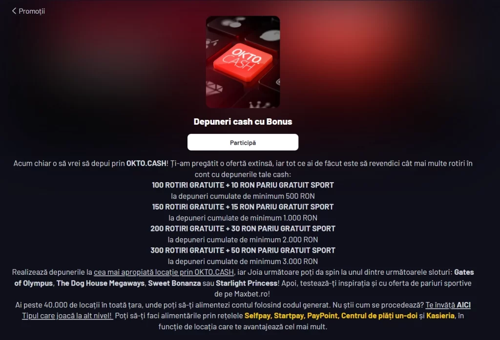 Cum primesc până la 750 de rotiri gratuite + pariuri gratuite la Maxbet