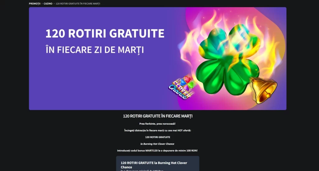 Cum revendic 120 de rotiri gratuite la Conti Cazino în fiecare marți