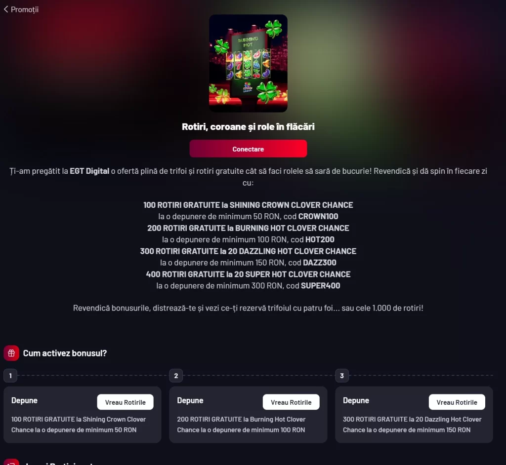 Cum revendici până la 1.000 de rotiri gratuite la păcănele EGT Digital