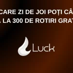 În fiecare zi de joi poți câștiga până la 300 de rotiri gratuite