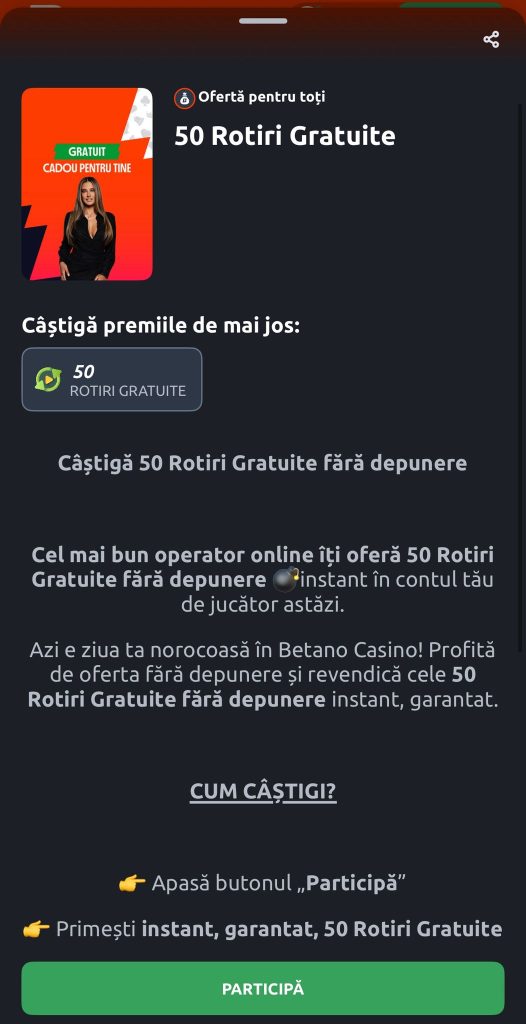 bonus betano casino 1 iulie 2025
