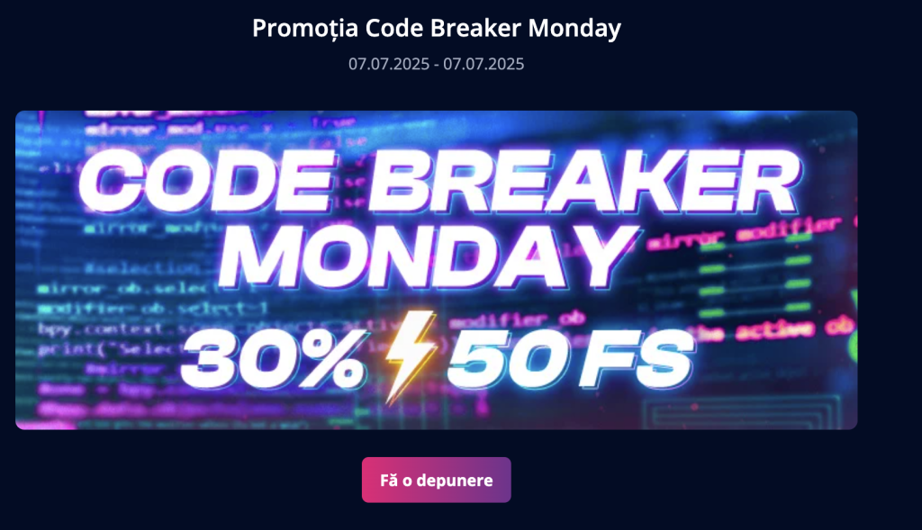 promotia code breaker monday mr bit