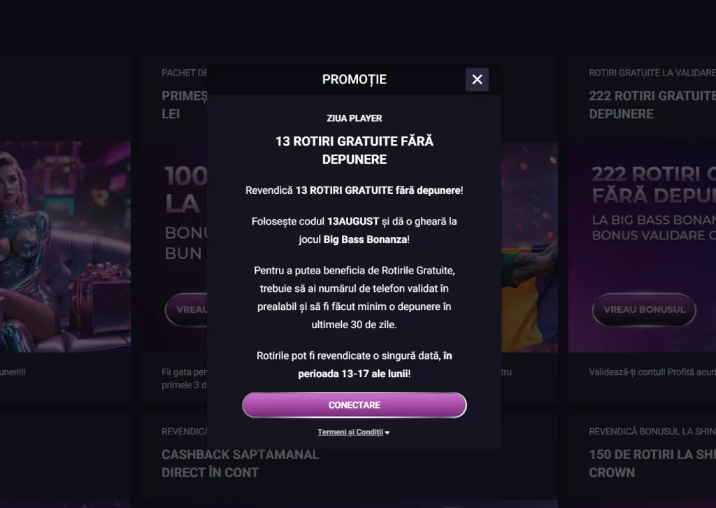 Cum pot revendica 13 rotiri gratuite fără depunere la Player Casino