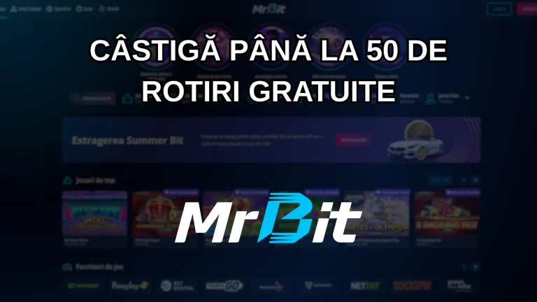 Depune la jocurile din casino și primești până la 50 de rotiri gratuite