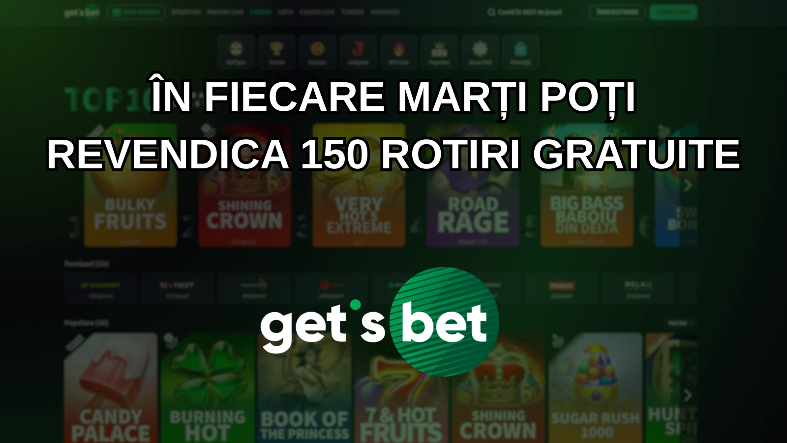 În fiecare marți poți revendica 150 rotiri gratuite
