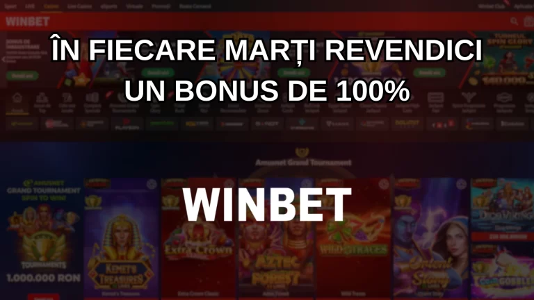 În fiecare marți revendici un bonus de 100%