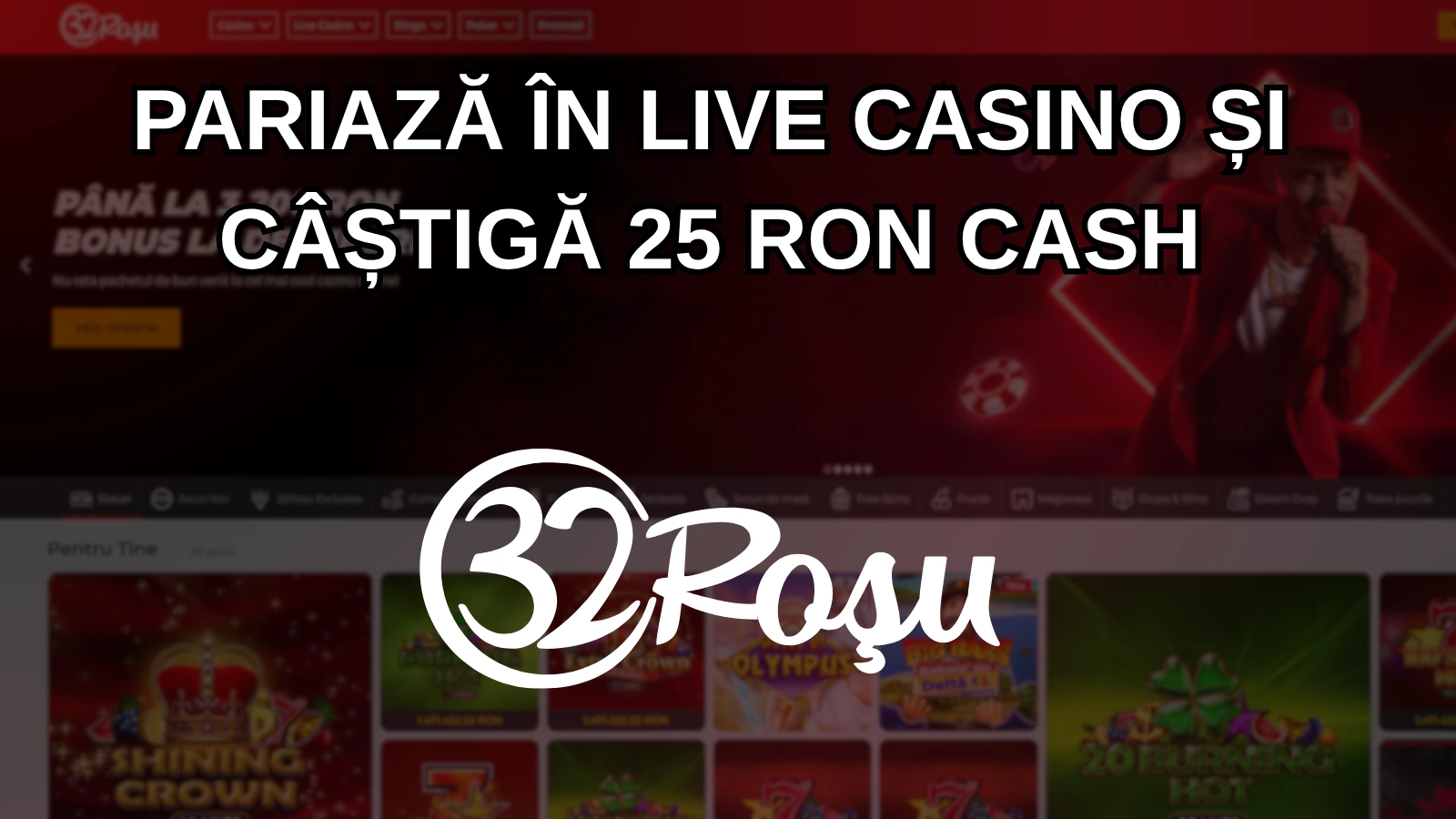 Pariază în live casino și câștigă 25 RON cash