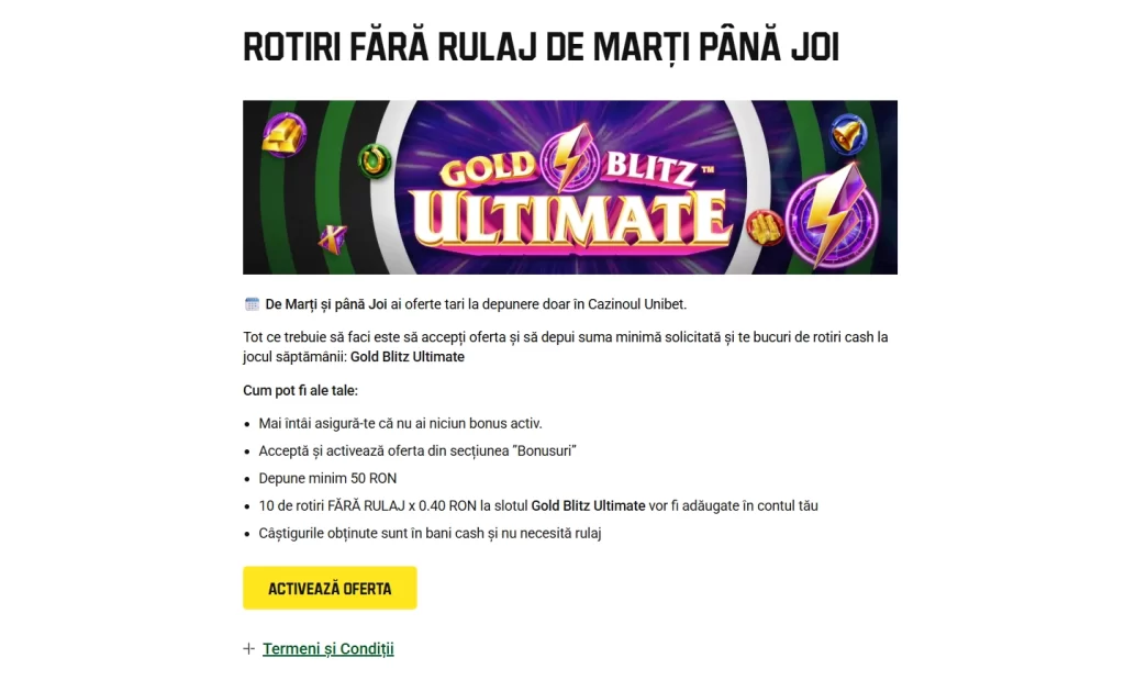 Rotiri FĂRĂ RULAJ de Marți până Joi