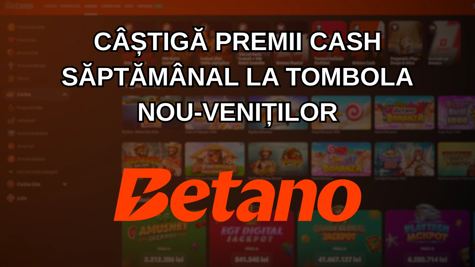 Câștigă premii cash săptămânal la tombola nou-veniților