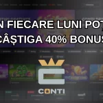 În fiecare luni poți câștiga 40% bonus