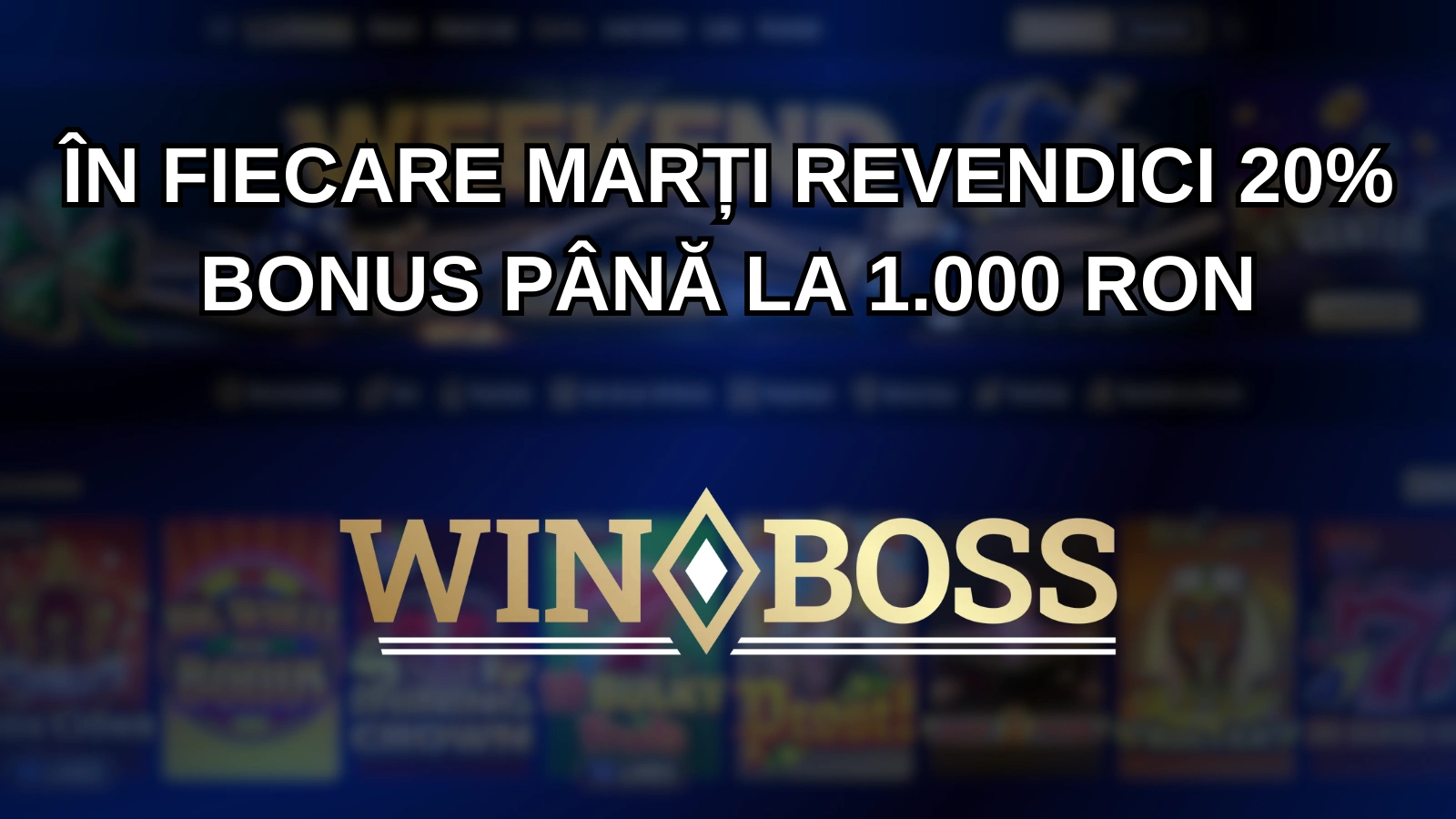 În fiecare marți revendici 20% bonus până la 1.000 RON