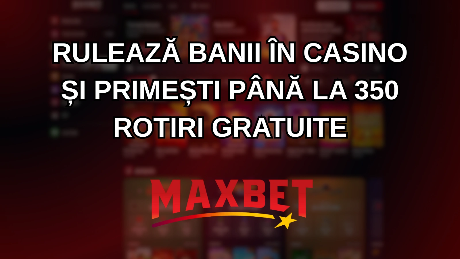 Rulează banii în casino și primești până la 350 rotiri gratuite