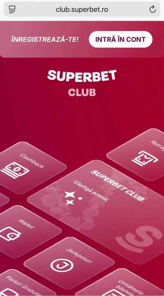 Pași pentru a deveni membru Superbet Club