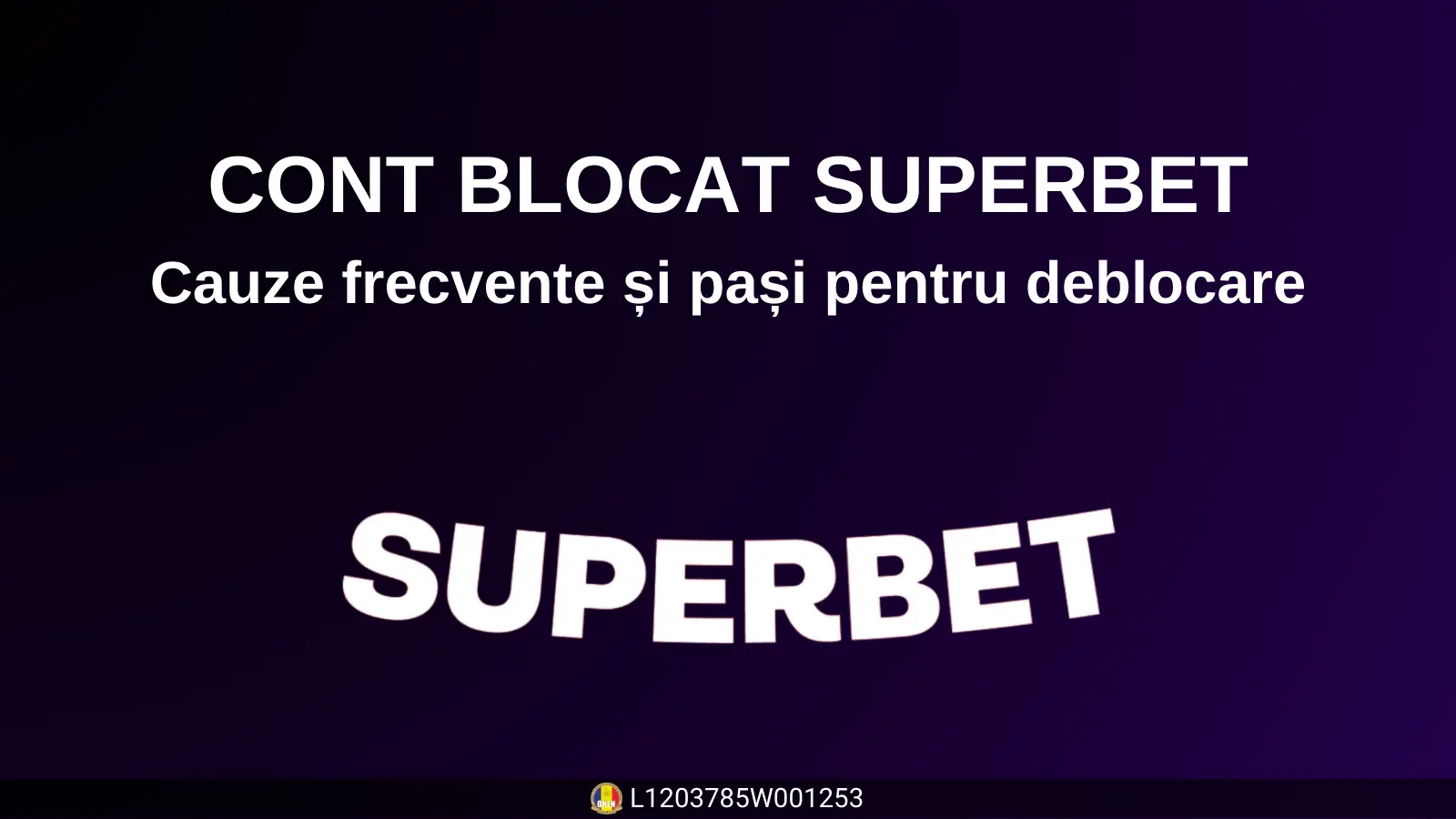 Cont blocat Superbet