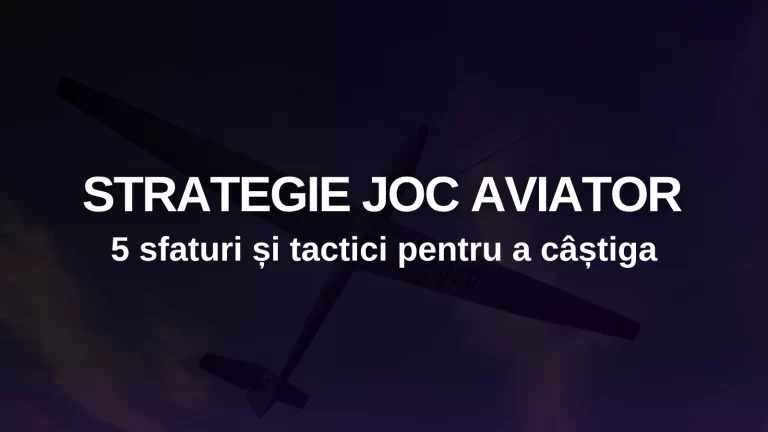 Strategie joc Aviator