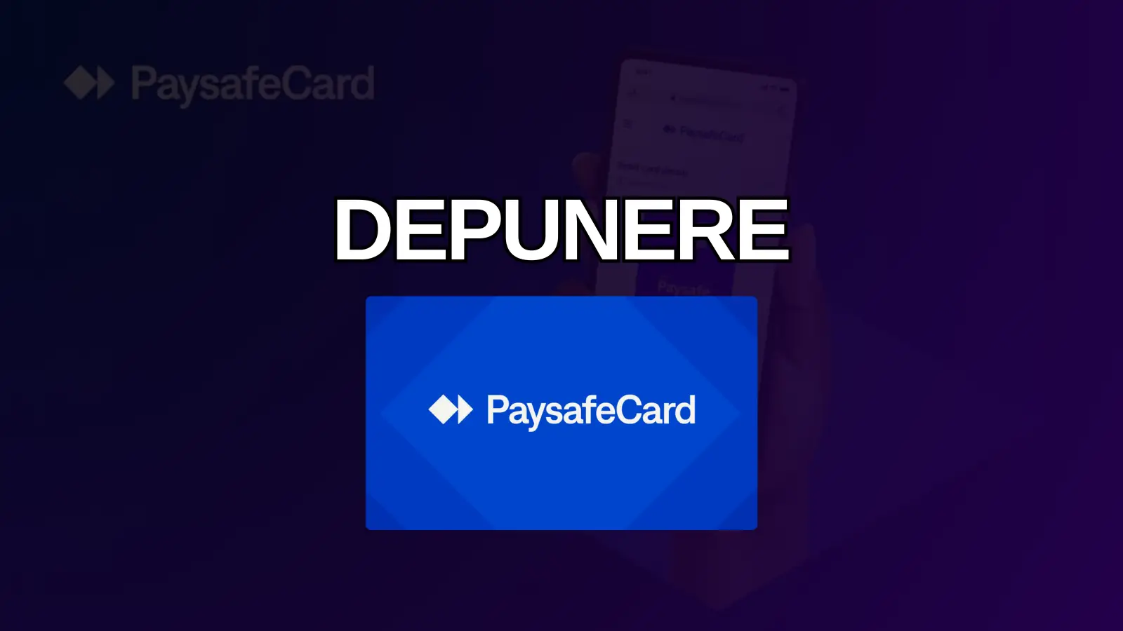 depunere Paysafecard