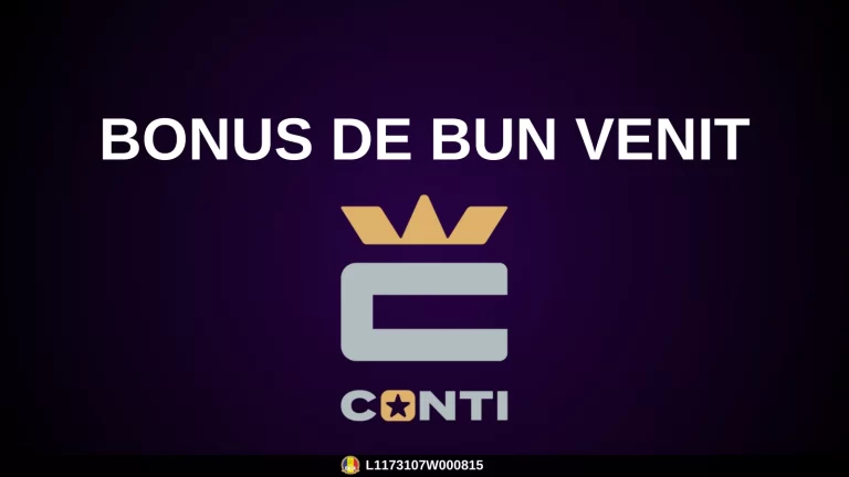 Bonus de bun venit Conti Cazino